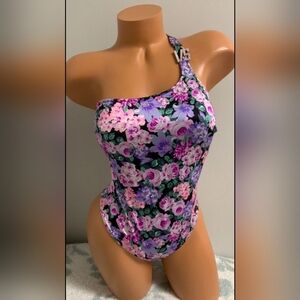 Victoria's Secret One-Piece Swimsuit Floral Bling Logo